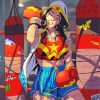 Boxer Hero Woman paint by numbers
