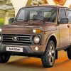 Brown Lada Car paint by numbers