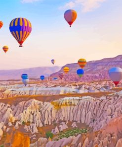Cappadocia Turkey Air Balloons paint by numbers