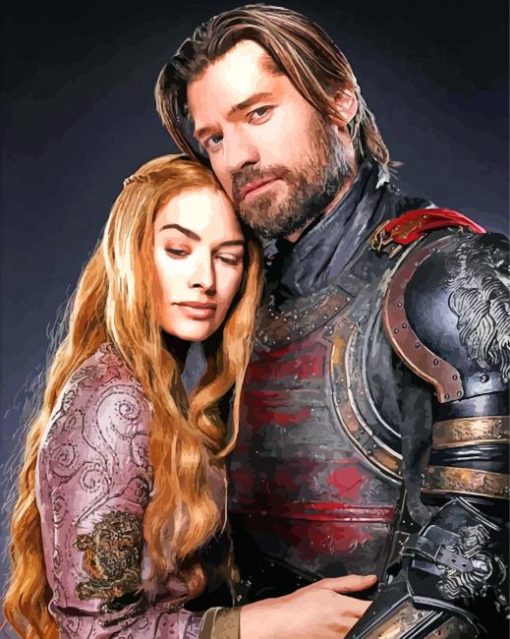 Cercei And Jaime Lannister paint by numbers
