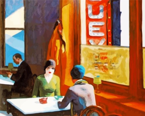 Chop Suey Edward Hopper paint by numbers