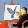 Clairvoyance Rene Magritte paint by numbers