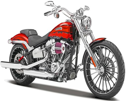 Cool Harley Davidson Motorcycle paint by numbers