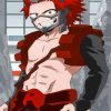 Cool Kirishima Red Riot paint by numbers
