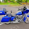 Cool Superior Blue Motorcycle paint by numbers