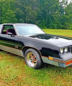 Cool Black Oldsmobile paint by numbers