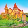 Corvin Castle Hundoara Transylvania paint by numbers