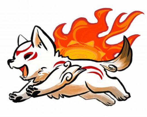 Okami Video Game paint by numbers