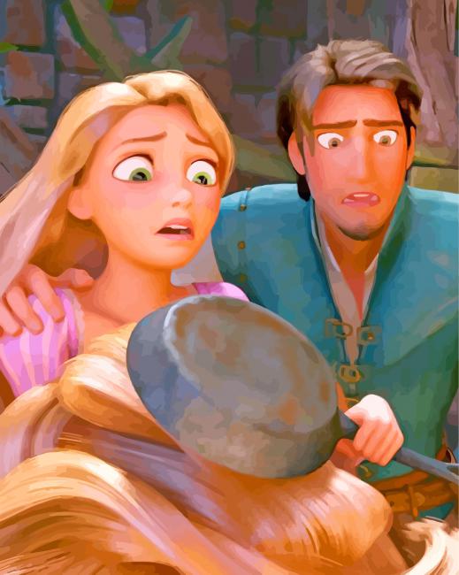 Tangled Disney NEW Paint By Numbers - Canvas Paint by numbers