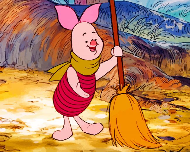 Piglet Character Disney paint by numbers