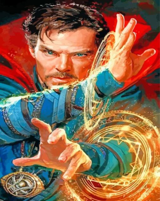 Marvel Super Hero Doctor Strange-paint-by-number