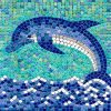 Dolphin Mosaik paint by numbers