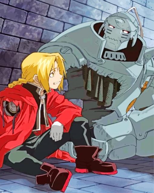 Edward Elric And Alphonse Elric Anime panit by numbers