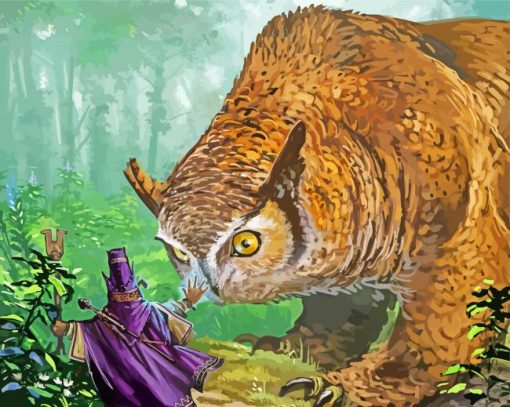 Fantastic Owlbear paint by numbers