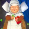 Fat Nun By Botero paint by numbers
