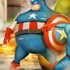 Fat Hero Captain America Paint By numbers