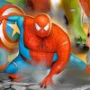 Spider Man Fat Hero Cartoon paint by numbers
