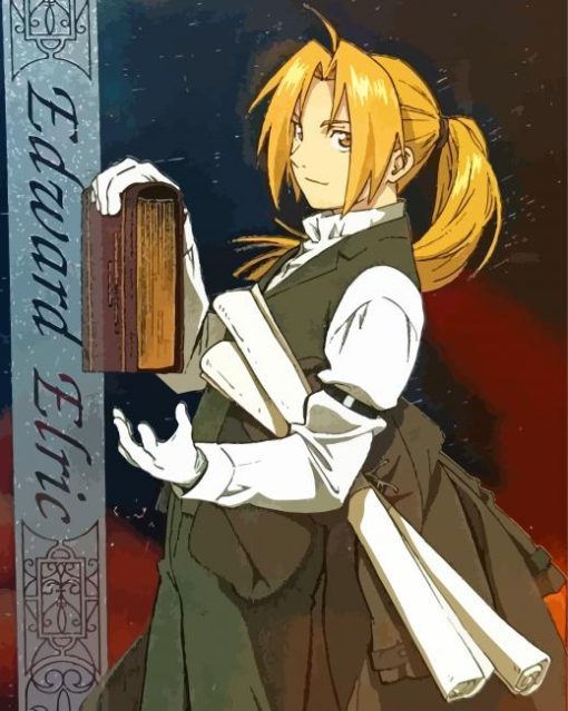 Edward Elric From Fullmetal Alchemist paint by numbers