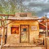 Goldfield Ghost Town Jail In Arizona paint by numbers
