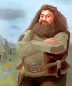 Giant Hagrid Art From Harry Potter paint-by-numbers