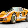 Orange Ford Gt40 Racing Car-paint-by-numbers