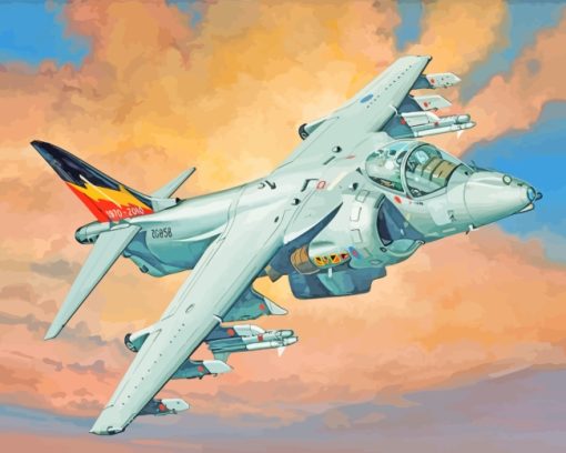 Harrier Gr 9 Plan paint by numbers