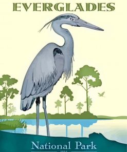 heron-everglades-national-park-paint-by-number
