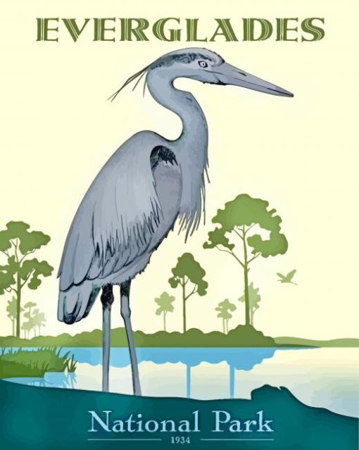 heron-everglades-national-park-paint-by-number