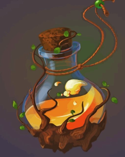 Honey Potion Magic Bottle paint by numbers