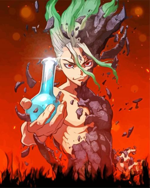 ishigami-dr-stone-paint-by-numbers