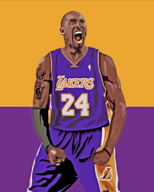 The Basketball Player Kobe Bryant paint by numbers