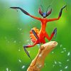 Kung Fu Mantis Insect paint by numbers