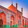 Lahore Jama Masjid Pakistan paint by numbers