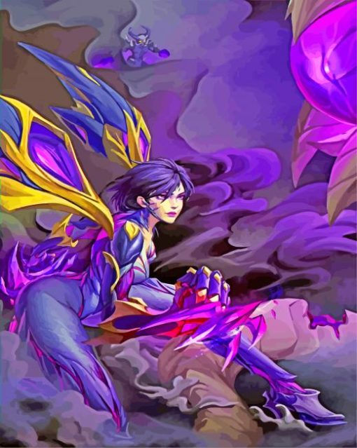 League Of Legends Video Game Kai'Sa paint-by-number