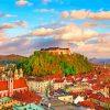 Ljubljana Castle paint by numbers