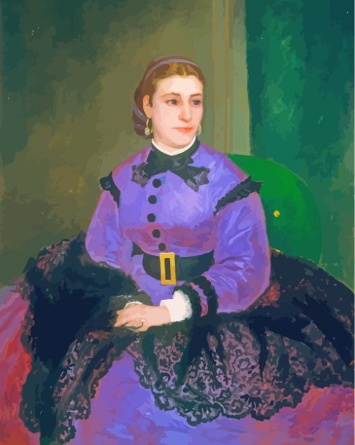 Mademoiselle Sicot Renoir paint by numbers