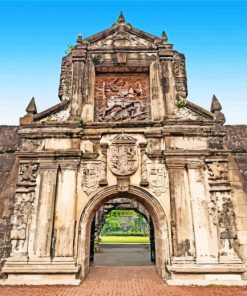 Manila Fort Santiago paint by numbers