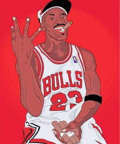 Michael Jordan Ilustration paint by numbers