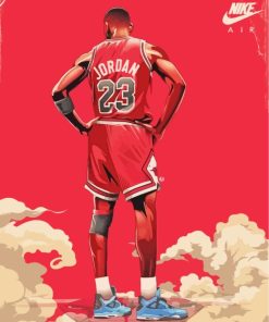 Michael Jordan Fan Art paint by numbers
