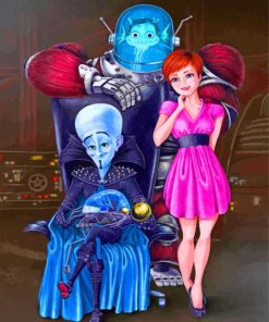 Minion Megamind And Roxanne paint by numbers