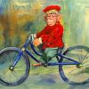 Monkey On Bike paint by numbers