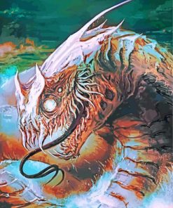 Monster Leviathan paint by numbers
