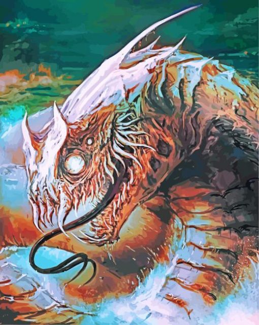 Monster Leviathan paint by numbers