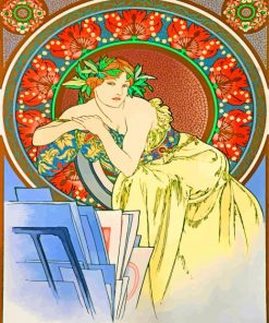 Mucha Artwork paint by numbers