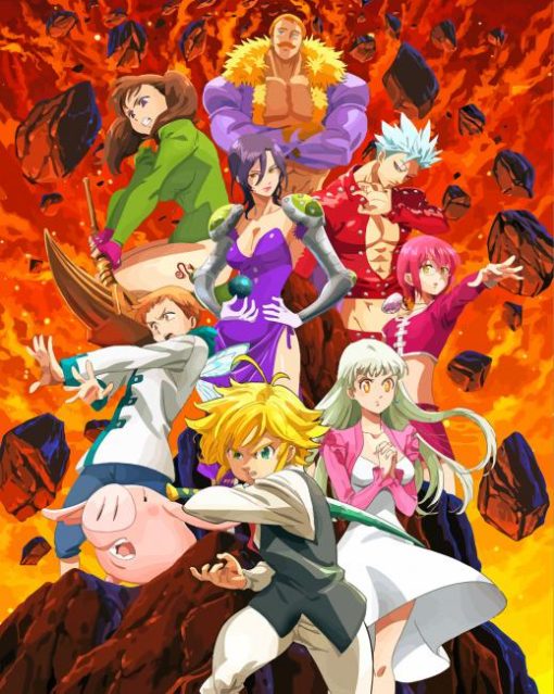 Nanatsu The Seven Deadly Sins paint by numbers