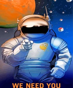 Nasa Man paint by numbers
