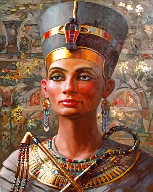 Nefertiti Egyptian Queen - Paint By Number - Paint by Numbers for Sale