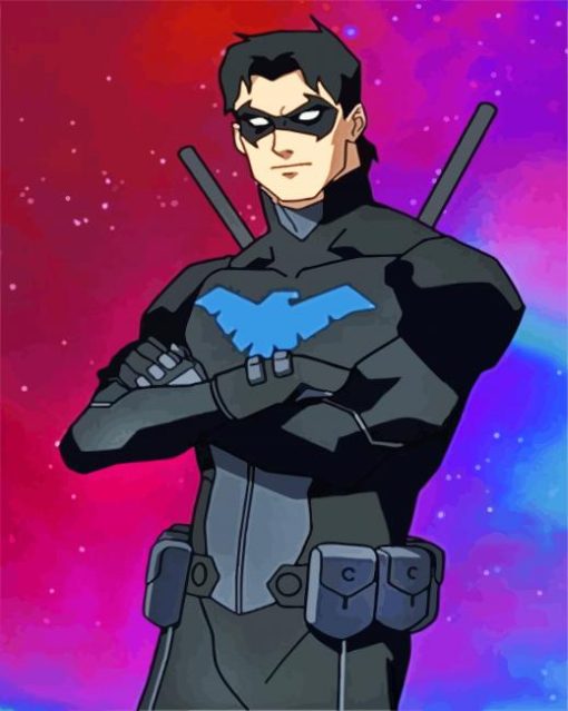Nightwing Comic paint by numbers