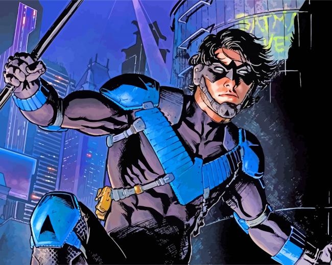 Nightwing paint by numbers