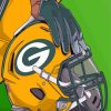 Packers Helmet paint by numbers